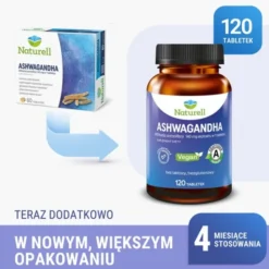 Naturell Ashwagandha, tabletki, 120 szt.