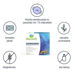Naturell Ashwagandha, tabletki, 60 szt.