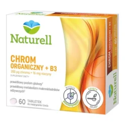 Naturell Chrom Organiczny + B3, tabletki do ssania, 60 szt.