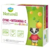 Naturell Cynk + Witamina C dla dzieci, tabletki do rozgryzania i żucia, smak pomarańczowy, 60 szt.