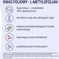 Naturell Folian, 400 µg kwasu foliowego, tabletki, 60 szt.