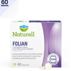 Naturell Folian, 400 µg kwasu foliowego, tabletki, 60 szt.