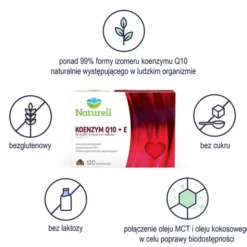 Naturell Koenzym Q10 + E, kapsułki, 120 szt.