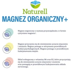 Naturell Magnez Organiczny+, kapsułki, 100 szt.