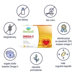 Naturell Omega-3, kapsułki, 120 szt.