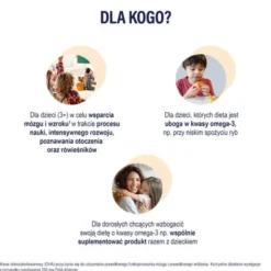 Naturell Omega 3 Uczeń, żelki, smak cytrusowo-truskawkowy, 27 szt.