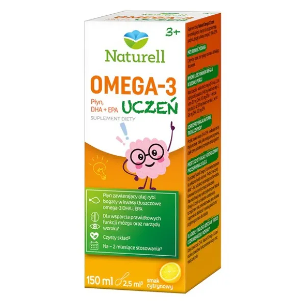 Naturell Omega-3 Uczeń, płyn, 150 ml
