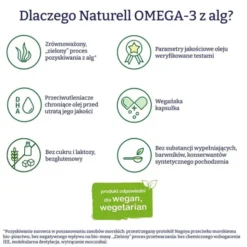 Naturell Omega-3 z alg, kapsułki, 90 szt.