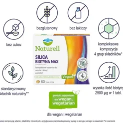 Naturell Silica Biotyna Max, tabletki, 60 szt.