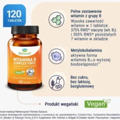 Naturell Witamina B Complex forte, tabletki, 120 szt.