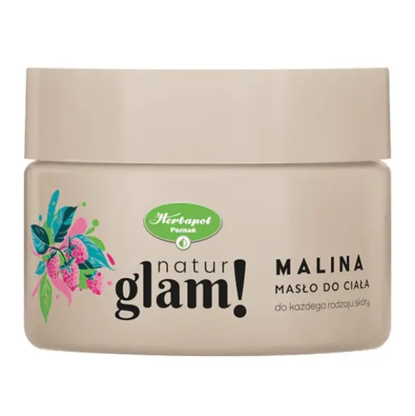 Natur Glam!, masło do ciała, Malina, 300 ml