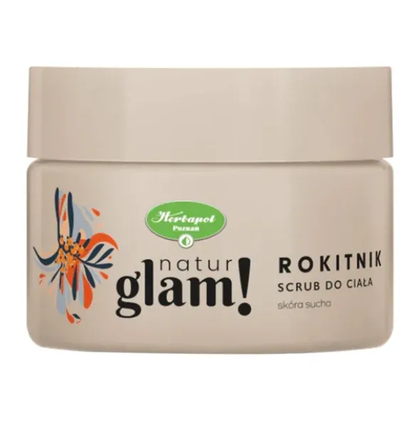 Natur Glam!, solny scrub do ciała, Rokitnik, 300 ml