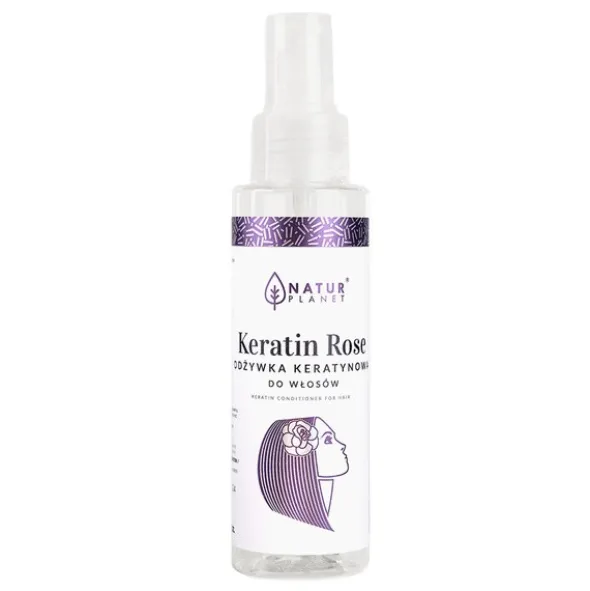 Natur Planet Keratin Rose, odżywka keratynowa do włosów, 100 ml