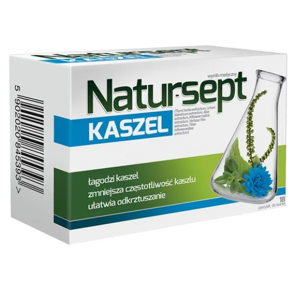 Natursept kaszel, pastylki do ssania, 18 szt.