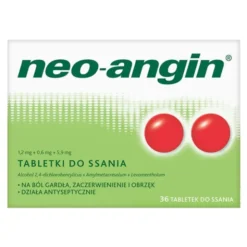 Neo-Angin, 1,2 mg+0,6 mg+5,9 mg, tabletki do ssania, 36 szt.