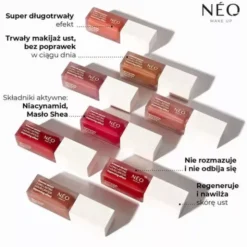 Neo Make Up, Długotrwała pomadka do ust w płynie, 01 Never Ending Styles, 5 ml
