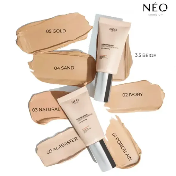 NEO Make Up Intense Serum, podkład nawilżający, 02 IVORY, 30 ml