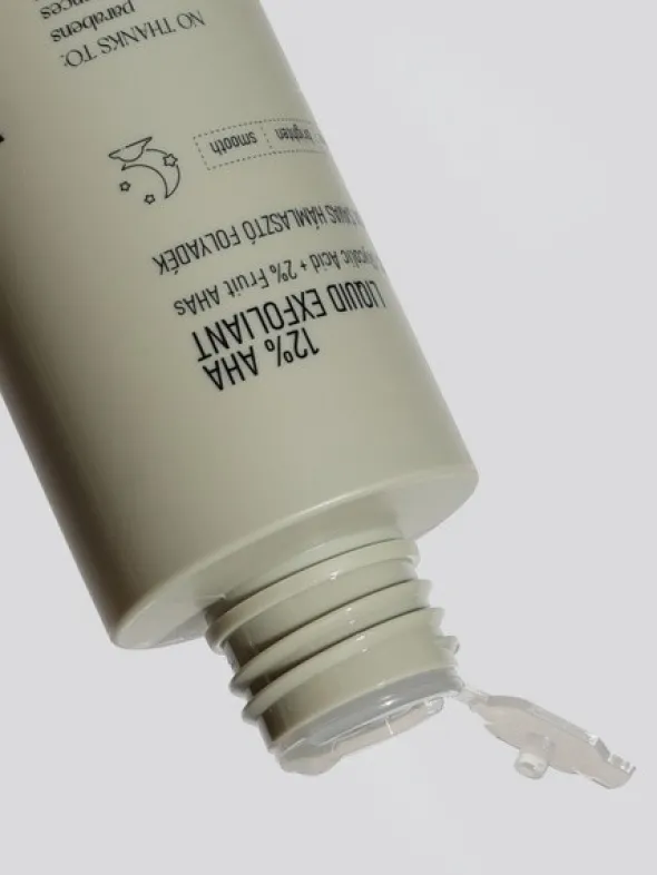 Nerds 12% AHA Liquid Exfoliant, tonik złuszczający z 10% kwasem glikolowym i 2% AHA z owoców, 100 ml