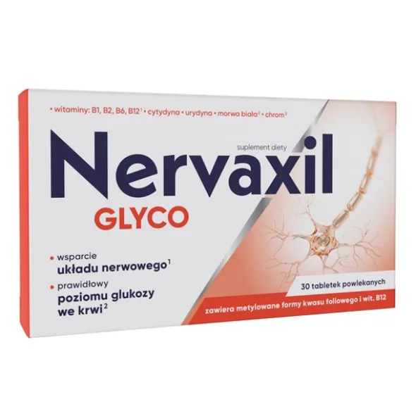 Nervaxil Glyco, tabletki powlekane, 30 szt.