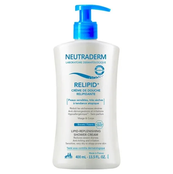 Neutraderm Relipid+, lipidowy krem do mycia pod prysznic, 400 ml