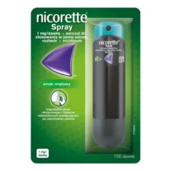 Nicorette Spray,1mg/ dawkę, aerozol do stosowania w jamie ustnej, 1 dozownik (150 dawek)