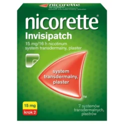 Nicorett invisipatch, 15 mg, plastry transdermalne, 7 szt.