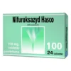 Nifuroksazyd Hasco, 100 mg, tabletki powlekane, 24 szt.