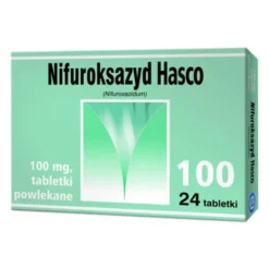 Nifuroksazyd Hasco, 100 mg, tabletki powlekane, 24 szt.