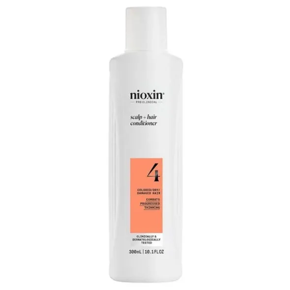 Nioxin System 4 Scalp + Hair Conditioner, odżywka wzmacniająca włosy farbowane, z postępującym przerzedzeniem, 300 ml