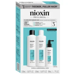 Nioxin System 3, zestaw wzmacniający włosy farbowane, lekko przerzedzone, szampon 150 ml + odżywka 150 ml + serum 50 ml