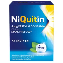 Niquitin, 4 mg, pastylki do ssania, smak miętowy, 72 szt.