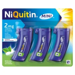Niquitin Mini, 2 mg, tabletki do ssania, 60 szt. (3 poj. x 20 szt.)