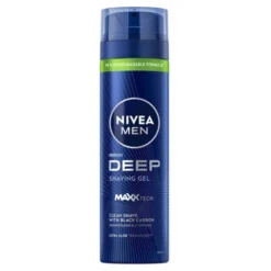 Nivea Men, żel do golenia z aktywnym węglem, Deep, 200 ml