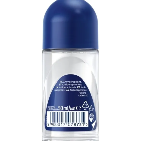 Nivea Men Fresh Kick, antyperspirant, roll-on, 50 ml