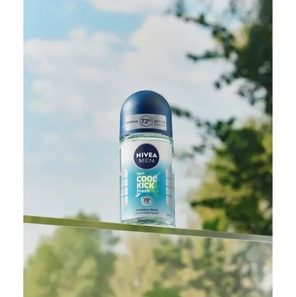 Nivea Men Fresh Kick, antyperspirant, roll-on, 50 ml