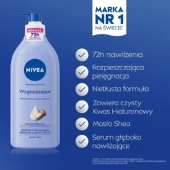 Nivea, Mleczko do ciała wygładzające, 625 ml