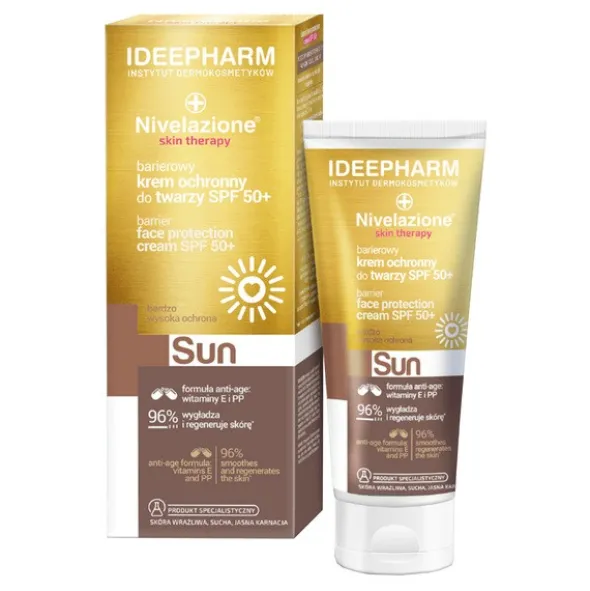 Nivelazione Skin Therapy Sun, barierowy krem ochronny do twarzy, SPF 50+, 50 ml