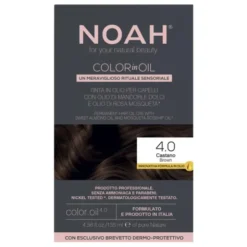 NOAH Color in Oil, farba do włosów, 4.0 Brown, 135 ml