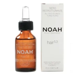 NOAH, serum restrukturyzujące do włosów suchych z olejem lnianym i ylang-ylang, 20 ml