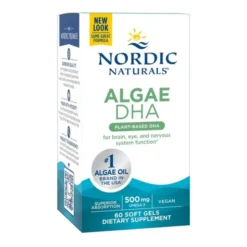 Nordic Naturals Algae DHA 500 mg, kapsułki, 60 szt.