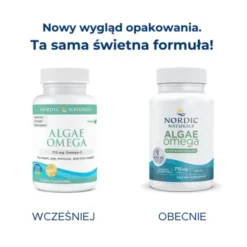 Nordic Naturals Algae Omega 715 mg Omega 3, kapsułki, 120 szt.