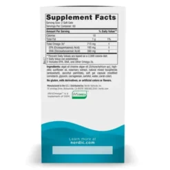 Nordic Naturals Algae Omega 715 mg Omega 3, kapsułki, 120 szt.