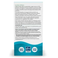 Nordic Naturals Algae Omega 715 mg Omega 3, kapsułki, 120 szt.