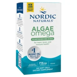Nordic Naturals Algae Omega 715 mg Omega 3, kapsułki, 120 szt.