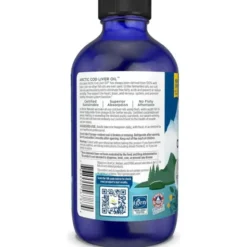 Nordic Naturals, Arctic Cod Liver Oil 1060 mg Strawberry, płyn, 237 ml
