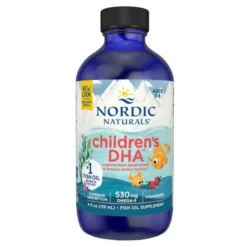 Nordic Naturals Children's DHA 530 mg Omega-3, płyn, smak truskawkowy, 119 ml