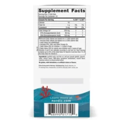 Nordic Naturals, Children's DHA 250 mg Omega-3, smak truskawkowy, kapsułki, 90 szt.