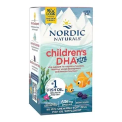 Nordic Naturals Children's DHA Xtra 636 mg Berry Punch, kapsułki, 90 szt.