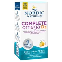 Nordic Naturals, Complete Omega-D3 565 mg, kapsułki, smak cytrynowy, 120 szt.