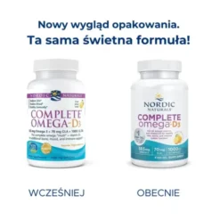 Nordic Naturals, Complete Omega-D3 565 mg, kapsułki, smak cytrynowy, 120 szt.